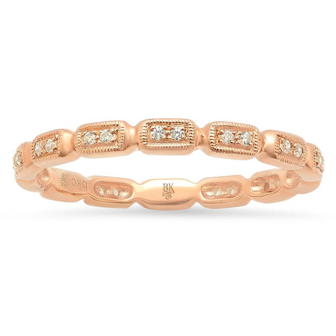 Bezel Diamond "Bubble" Ring in 18K Yellow Gold