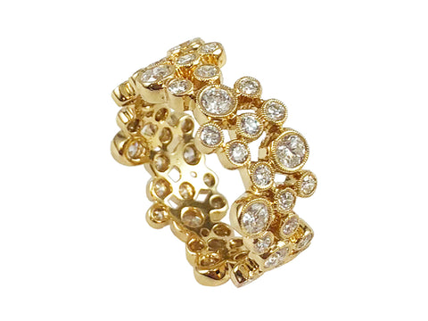 Diamond Cluster Channel  Ring
