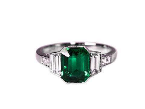 Oval Diamond Three-Stone Engagement Ring