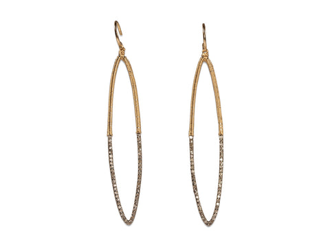 Upside Down (Inverted) Diamond Drop Earrings