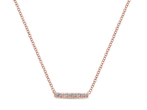 Pavé Rustic Gray Diamond Rectangle Pendant Necklace