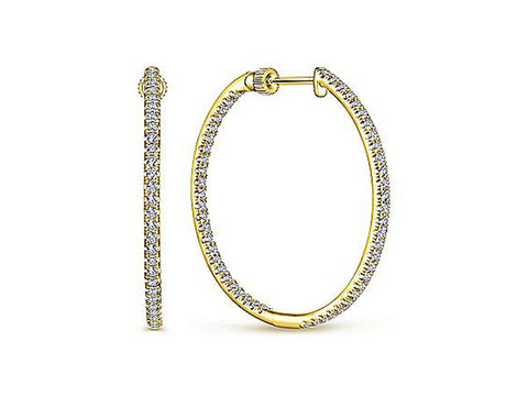 Upside Down (Inverted) Diamond Drop Earrings