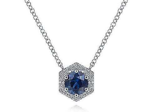 Pavé Rustic Gray Diamond Rectangle Pendant Necklace