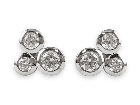 Upside Down (Inverted) Diamond Drop Earrings