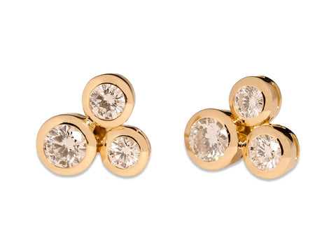 Upside Down (Inverted) Diamond Drop Earrings