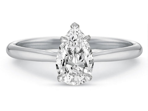 Platinum Tension-Bar Engagement Ring Mounting