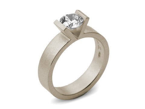 Oval Diamond Three-Stone Engagement Ring