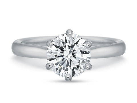 Oval Diamond Three-Stone Engagement Ring