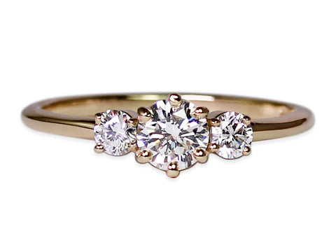 Diamond Chevron Wedding Band