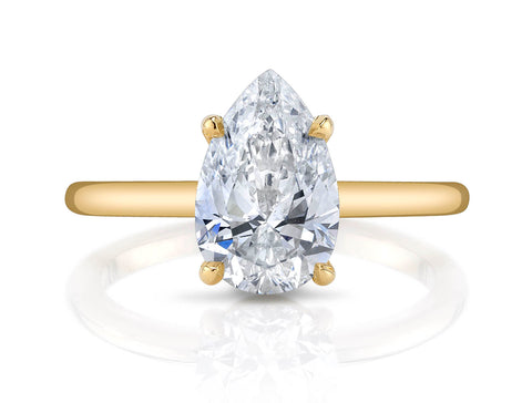 Platinum Tension-Bar Engagement Ring Mounting