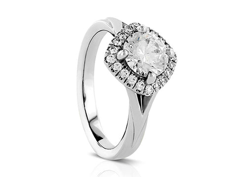 Diamond Chevron Wedding Band
