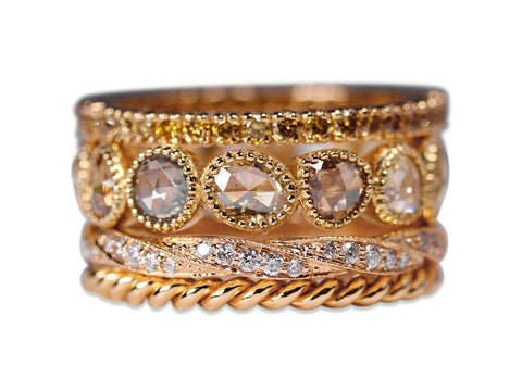 Diamond Cluster Channel  Ring