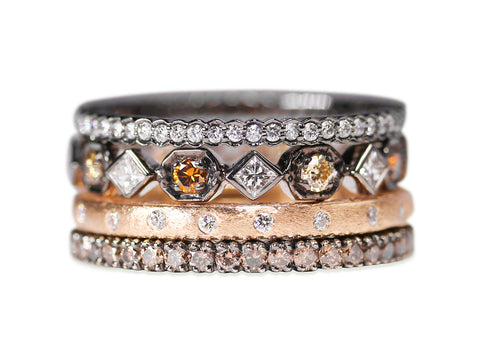 Diamond Cluster Channel  Ring
