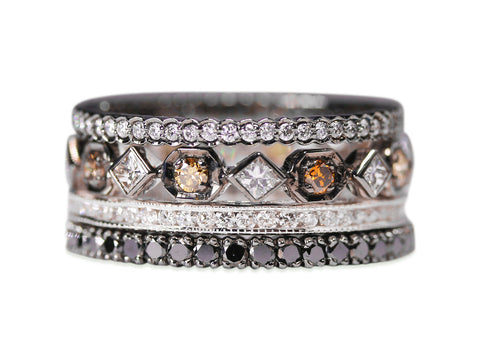 Diamond Cluster Channel  Ring