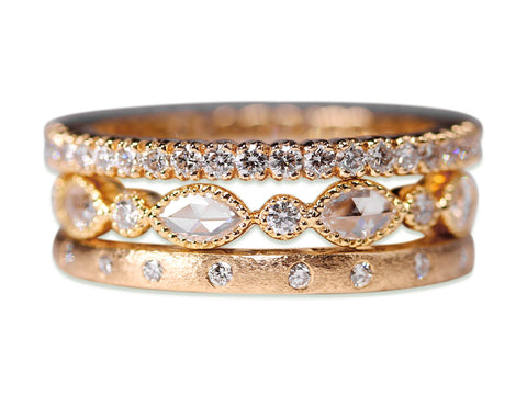 Diamond Cluster Channel  Ring