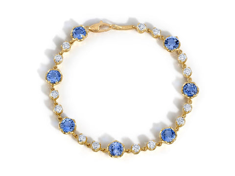 Diamond Bangle Bracelet in White Gold