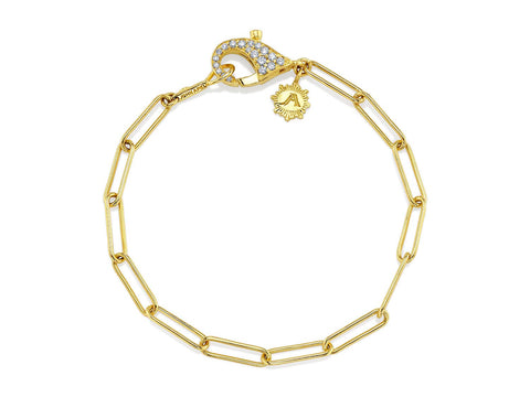 Diamond Bangle Bracelet in White Gold