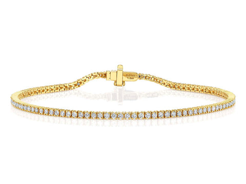 Diamond Bangle Bracelet in White Gold