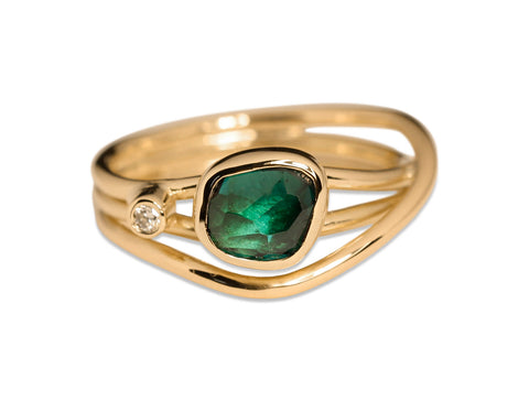Diamond Cluster Channel  Ring