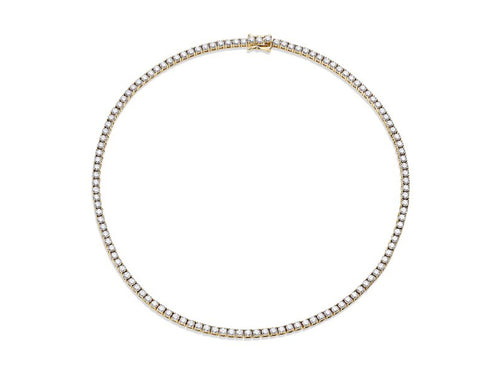 Brilliant Cut Diamond Tennis Necklace