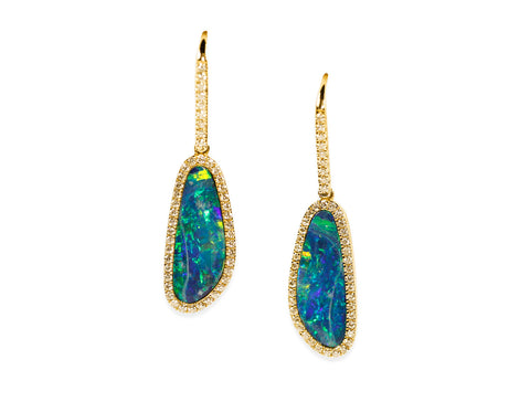 Upside Down (Inverted) Diamond Drop Earrings