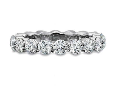 Two-Tone Bezel Diamond Curved Wedding Band