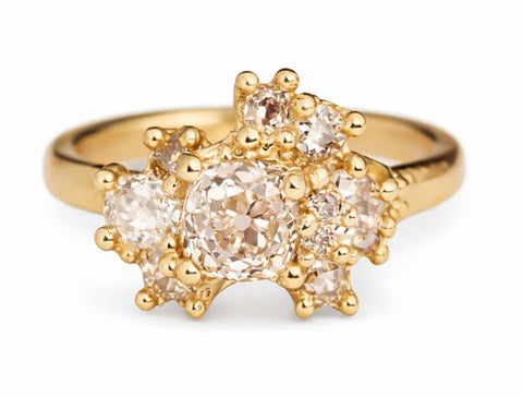 Diamond Cluster Channel  Ring