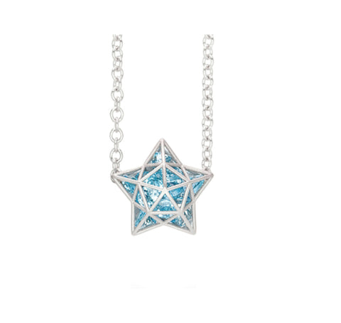 Pavé Rustic Gray Diamond Rectangle Pendant Necklace