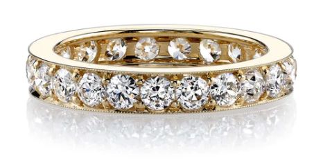 Vintage-Inspired  Diamond "Carmela" Wedding Band