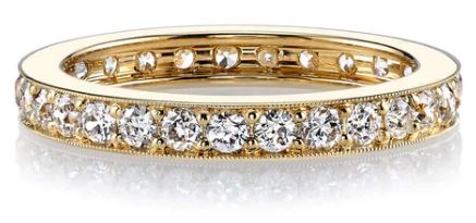 Vintage-Inspired Diamond "Carmela" Wedding Band