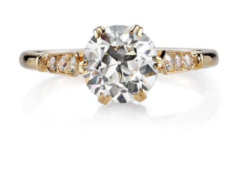 Abacus White Diamond Wedding Band