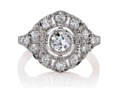 Diamond Cluster Channel  Ring