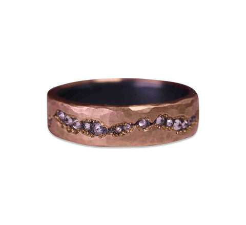 Australian Opal Doublet Ring in 14K Yellow Gold