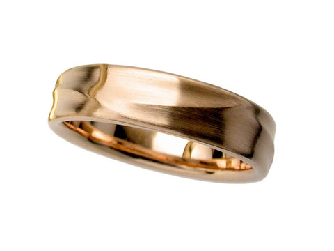 Gray Gold "Glyph" Men's Wedding Band
