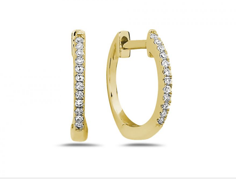 Upside Down (Inverted) Diamond Drop Earrings