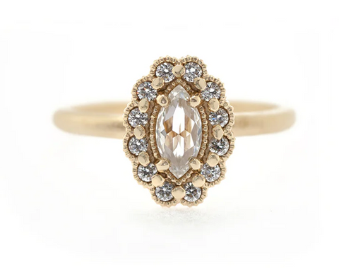 Diamond Cluster Channel  Ring