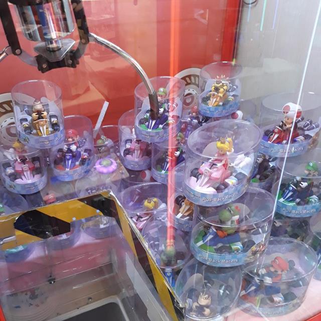 The merchandises and prizes in the claw machine
